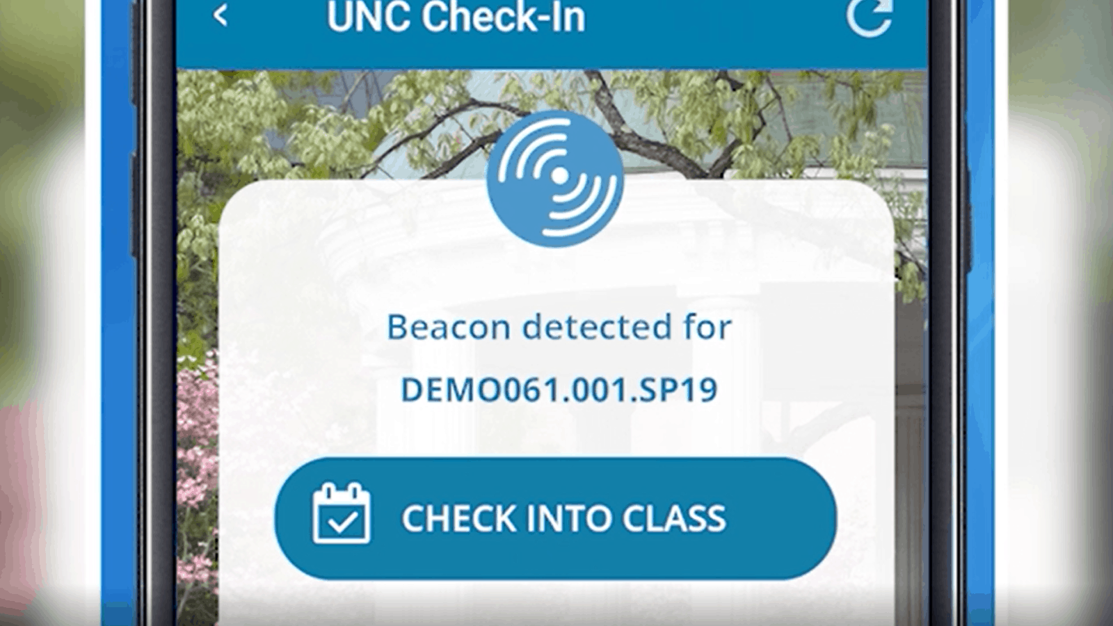 UNC Check-In Screenshot